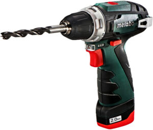 METABO PowerMaxx BS Basic (2x2Ah) aku vrtačka s nabíječkou LC 12