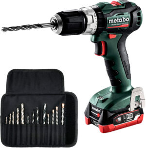 METABO PowerMaxx SB 12 BL (2x4Ah) 12V bezuhlíková aku vrtačka + sada vrtáků (13x)