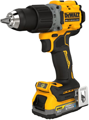 DeWALT DCD800E2T (2x aku PowerStack) bezuhlíková aku vrtačka - 90 Nm