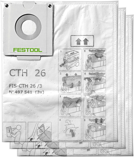 FESTOOL FIS-CTH 26/3 filtrační sáčky pro CTH 26 (3 ks)