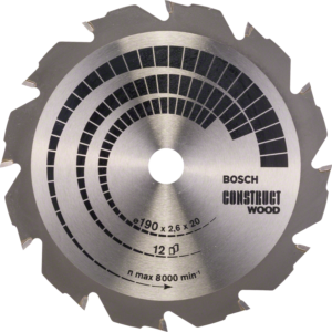 BOSCH pilový kotouč Construct Wood 190x20mm (12z)