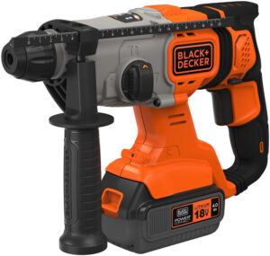 BLACK+DECKER BCD900M1K (1x4Ah) 18V aku vrtací kladivo SDS-Plus + sklíčidlo