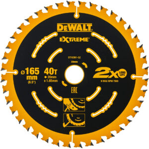 DeWALT DT10301 pilový kotouč Extreme ATB 20° 165x20mm (40 zubů)