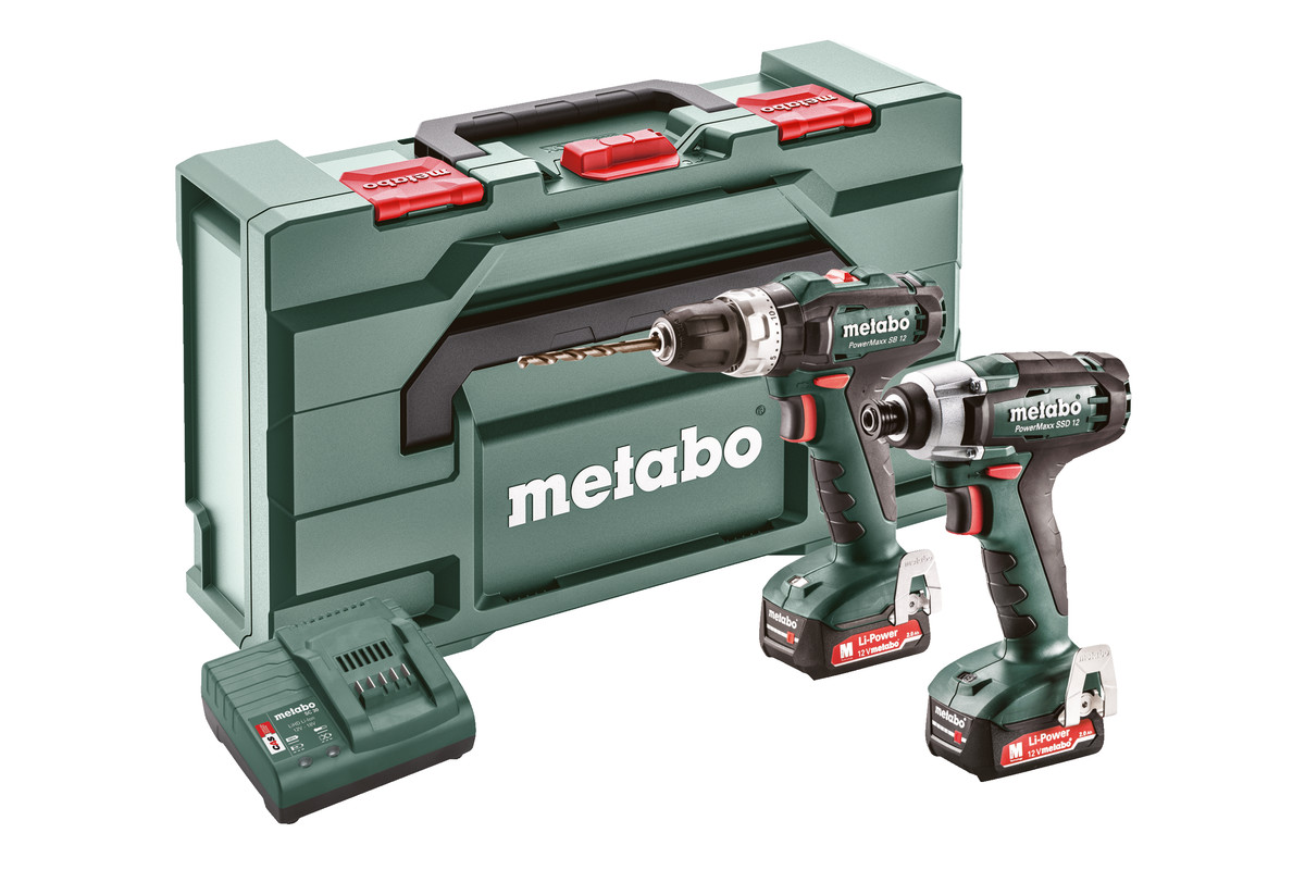 METABO Combo Set 2.7.2 12 V aku rázový utahovák + aku příklepová vrtačka