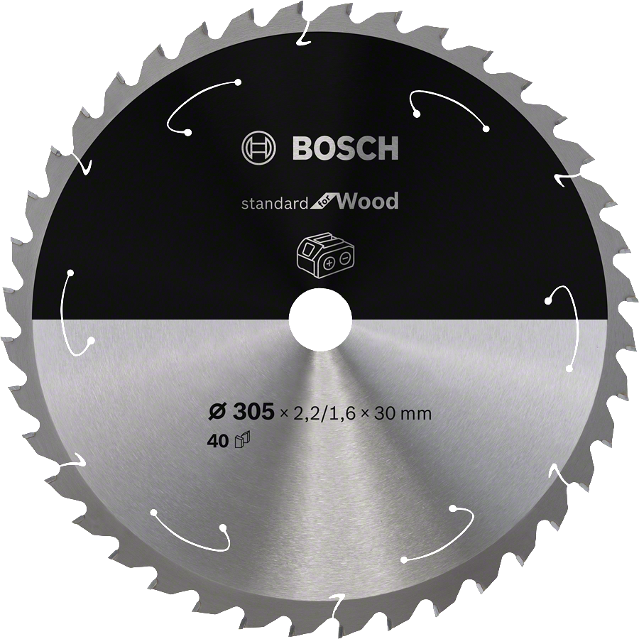 BOSCH 305x30mm pilový kotouč na dřevo Standard for Wood (40 zubů)