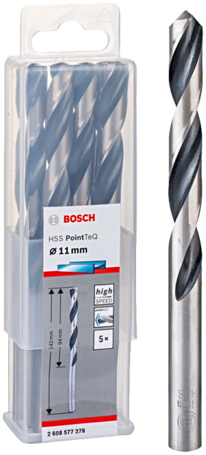 BOSCH HSS PointTeQ spirálový vrták 11mm (5 ks)