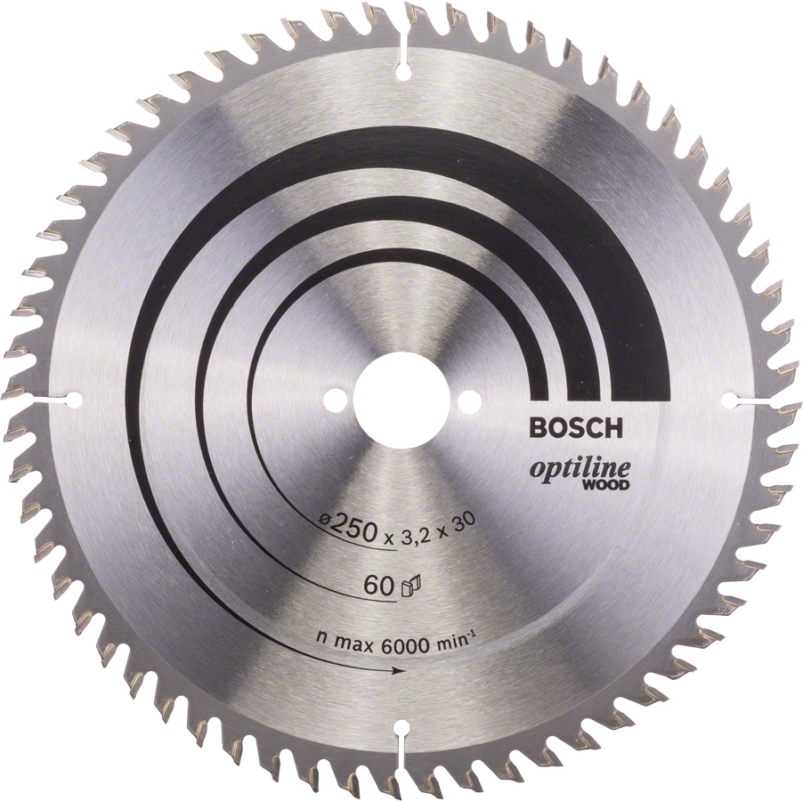 BOSCH Optiline Wood kotouč na dřevo 250x30mm (60Z)