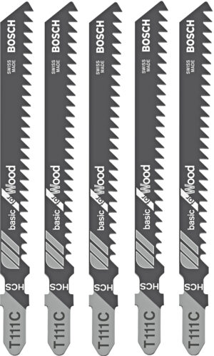 BOSCH T 111 C 100mm HCS plátek na hrubé řezy do dřeva Basic for Wood (5 ks)