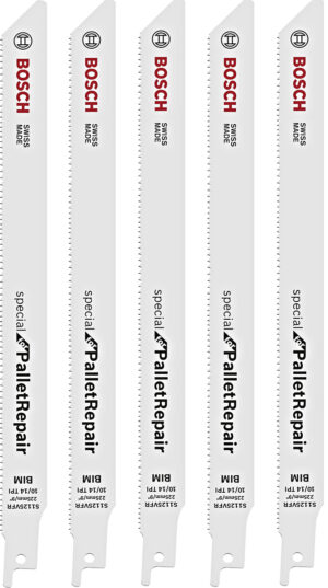 BOSCH S 1125 VFR pilový list na palety 225mm (5 ks)