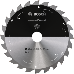 BOSCH 216x30mm pilový kotouč na dřevo Standard for Wood (24 zubů)