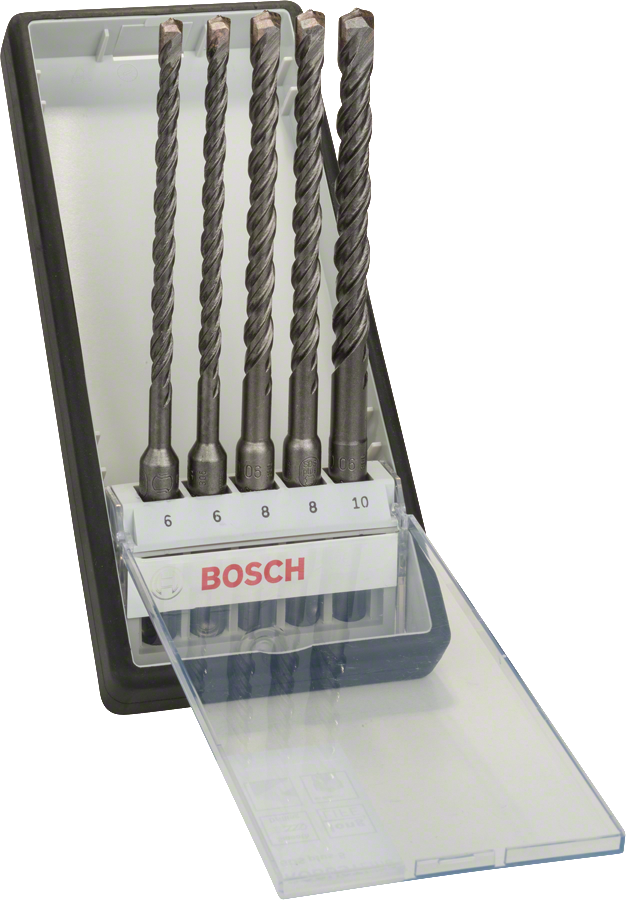 BOSCH 5dílná sada vrtáků Robust Line SDS plus-5 (6