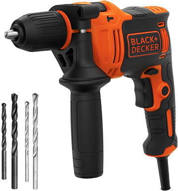 BLACK+DECKER BEH710K (710W) vrtačka s příklepem + sada vrtáků