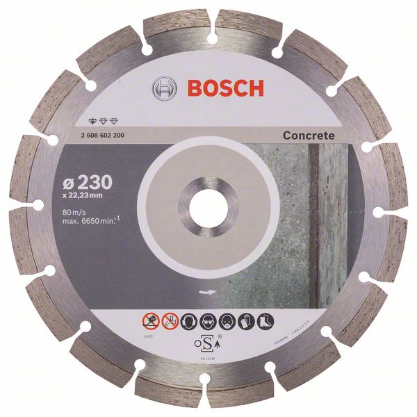 Diamantový segmentový řezný kotouč Bosch Standard for Concrete ø 230x22