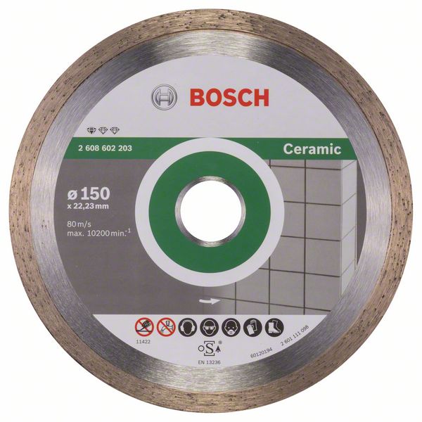 Diamantový celoobvodový řezný kotouč Bosch Standard for Ceramic X-LOCK ø 150x22