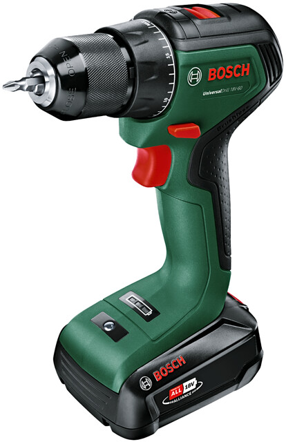 BOSCH UniversalDrill 18V-60 (2x2Ah) 18V bezuhlíková aku vrtačka Power for ALL