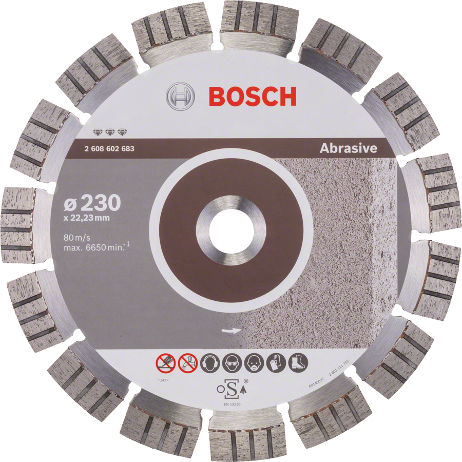 Diamantový segmentový řezný kotouč Bosch Best for Abrasive ø 230 mm