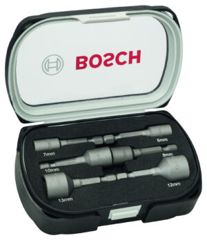 6dílná sada maticových nástavců 1/4" Bosch 6-13 mm