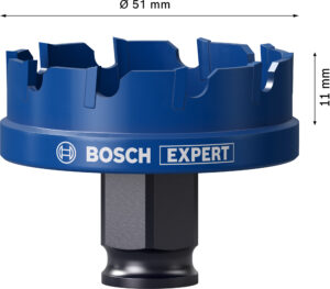 Děrovka Bosch EXPERT Sheet Metal Dostupné varianty: Děrovka Bosch EXPERT Sheet Metal 51 mm