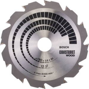 BOSCH pilový kotouč Construct Wood 190x30mm (12z)