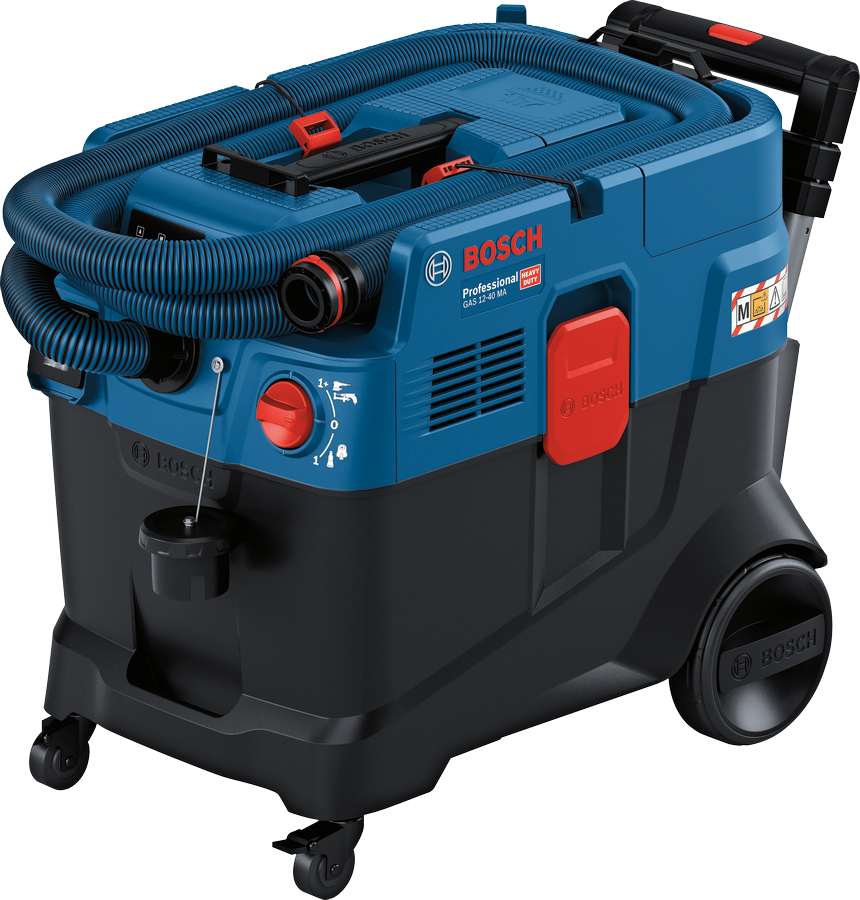 BOSCH GAS 12-40 MA (40 l) 1200W průmyslový vysavač třídy M / automatické čištění filtru