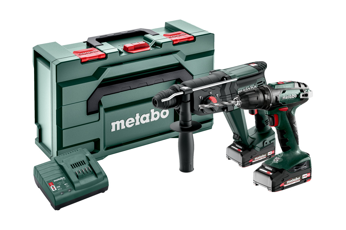 METABO Combo Set 2.3.2 (2x2Ah) 18V aku kombinované kladivo + aku vrtací šroubovák