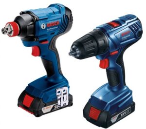 BOSCH Professional (2x2Ah) 18V aku kombo sada nářadí GDX 180-LI + GSR 180-LI