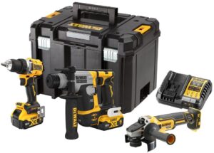 DeWALT DCK355P2T (2x5Ah) 18V XR aku kombo sada nářadí s velkým kufrem Tstak VI